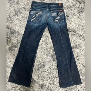 7 For All Mankind Dojo Flare Leg Jeans - Size 27